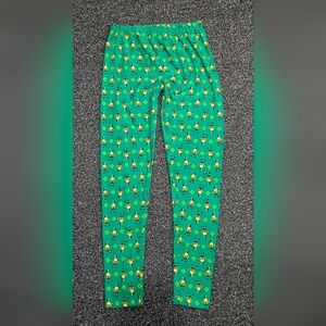 Green St. Patrick’s Day Leprechaun Print Leggings